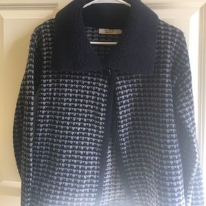 Houndstooth Sweater-Cardigan